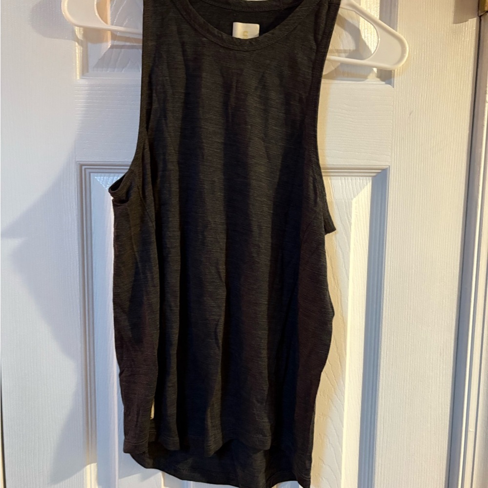 Tracksmith Black Sleeveless Muscle Tee Tank Top